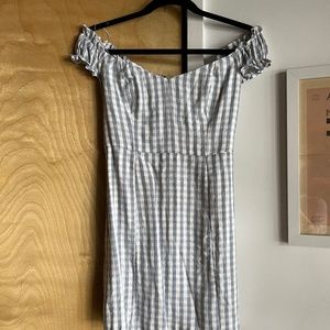 Abercrombie & Fitch Off-The-Shoulder Corset Mini Dress
